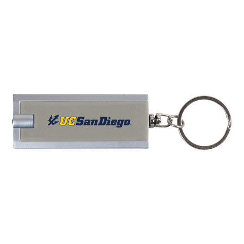  Turbo Silver Flashlight Key Holder - UC San Diego Primary Mark