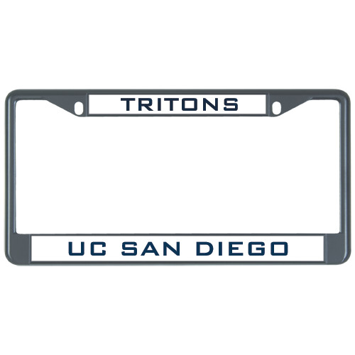  Metal License Plate Frame in Black - UCSD