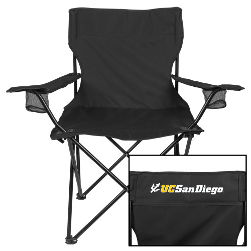  Deluxe Black Captains Chair - UC San Diego Primary Mark