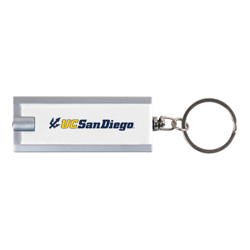  Turbo White Flashlight Key Holder - UC San Diego Primary Mark