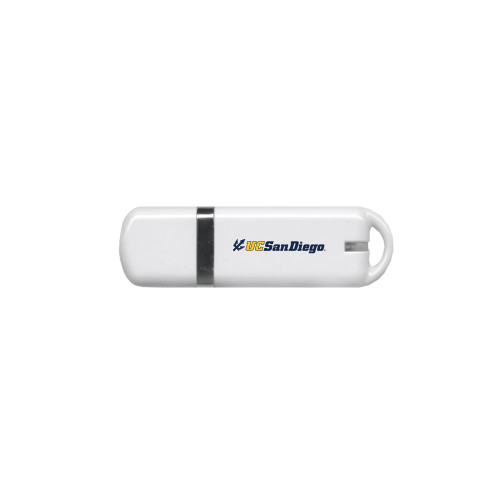  USB White Pen Drive 4G - UC San Diego Primary Mark