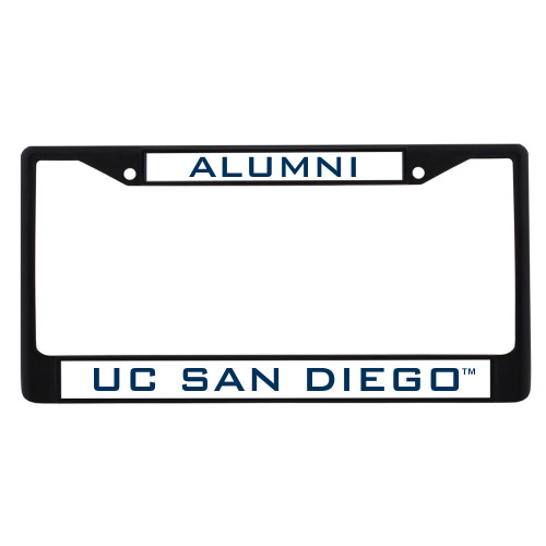  Alumni Metal License Plate Frame in Black - UC San Diego