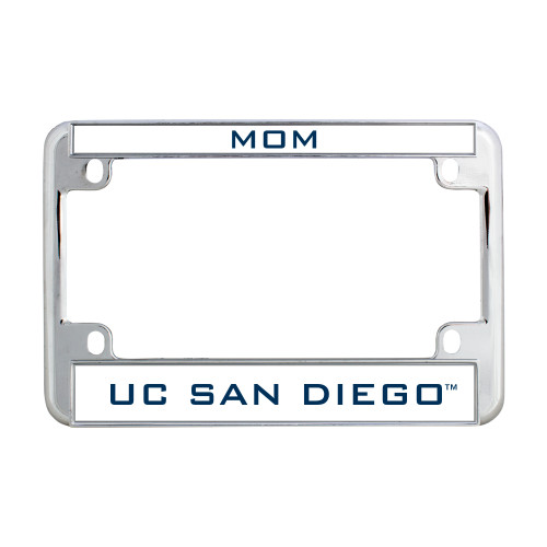  Metal Motorcycle License Plate Frame in Chrome - UC San Diego