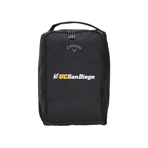  Callaway Clubhouse Black Golf Shoe Bag - UC San Diego Primary Mark