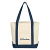 Thumbnail image for  Cotton Canvas Natural/Navy Tote Bag