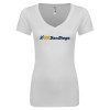 Thumbnail image for  Next Level Womens White Ideal V Tee