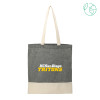 Thumbnail image for  Split Recycled Black Cotton Twill Convention Tote