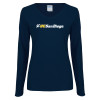 Thumbnail image for  Womens Navy Long Sleeve V Neck Tee