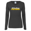 Thumbnail image for  Womens Dark Heather Long Sleeve V Neck Tee 