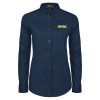 Thumbnail image for  Womens Navy Twill Button Down Long Sleeve 