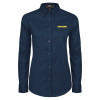 Thumbnail image for  Womens Navy Twill Button Down Long Sleeve 