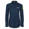 Thumbnail image for  Womens Navy Twill Button Down Long Sleeve 