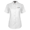 Thumbnail image for  Womens White Twill Button Up Short Sleeve