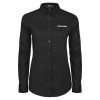 Thumbnail image for  Womens Black Twill Button Down Long Sleeve 