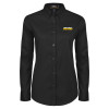 Thumbnail image for  Womens Black Twill Button Down Long Sleeve 