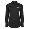 Thumbnail image for  Womens Black Twill Button Down Long Sleeve 