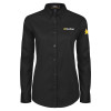 Thumbnail image for  Womens Black Twill Button Down Long Sleeve 