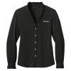 Thumbnail image for  Brooks Brothers Womens Black Long Sleeve Ruffle Collar Blouse