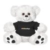 Thumbnail image for  Plush Big Paw 8 1/2 inch White Bear w/Black Shirt