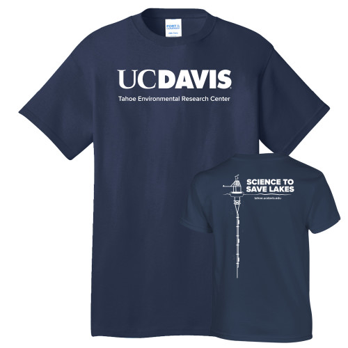  Extended Navy T Shirt - UD Davis Tahoe Environmental Research Center