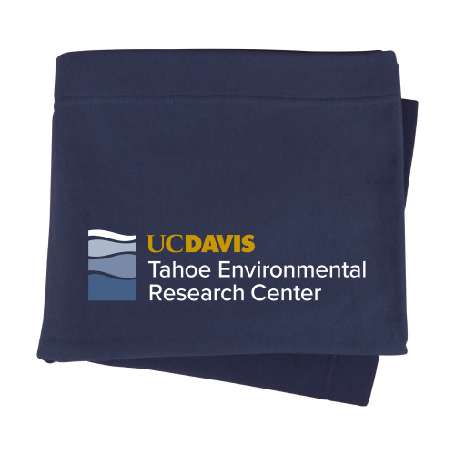  Navy Sweatshirt Blanket - UD Davis TERC Horizontal