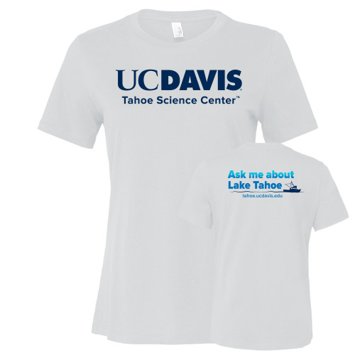  Bella + Canvas Womens White Relaxed Cotton T Shirt - UD Davis Tahoe Science Center