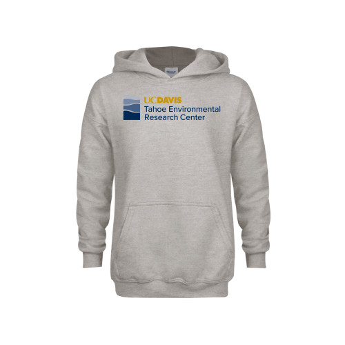  Youth Grey Fleece Hood - UD Davis TERC Horizontal