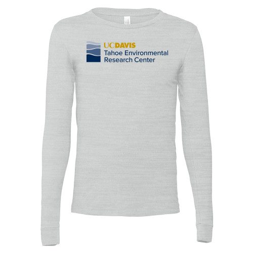  Bella + Canvas Ash Grey Jersey Cotton Long Sleeve T Shirt - UD Davis TERC Horizontal