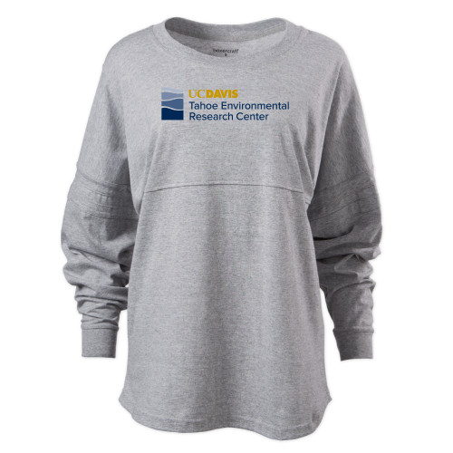  Boxercraft Womens Oxford Grey Heather Pom Pom Jersey Tee - UD Davis TERC Horizontal