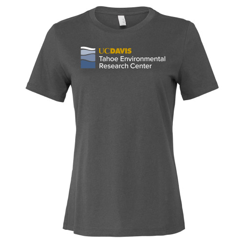  Bella + Canvas Womens Asphalt Relaxed Cotton T Shirt - UD Davis TERC Horizontal