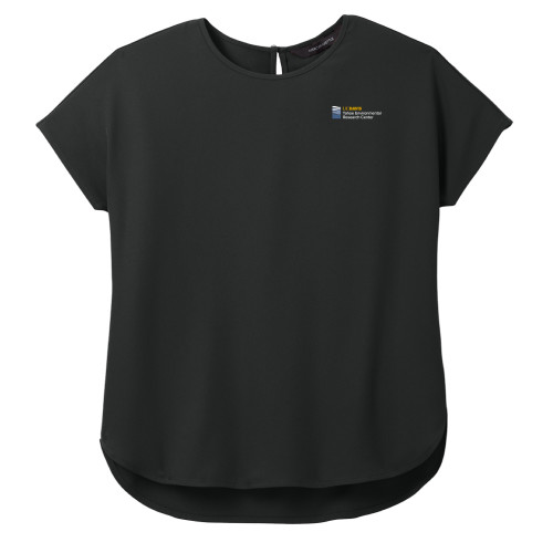  Mercer + Mettle Womens Black Stretch Crepe Crew - UD Davis TERC Horizontal