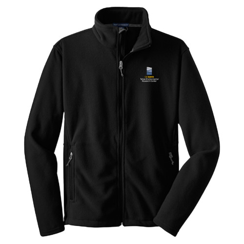  Youth Black Fleece Full Zip Jacket - UD Davis TERC Vertical