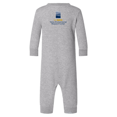  Heather Grey Fleece Onesie - UD Davis TERC Vertical