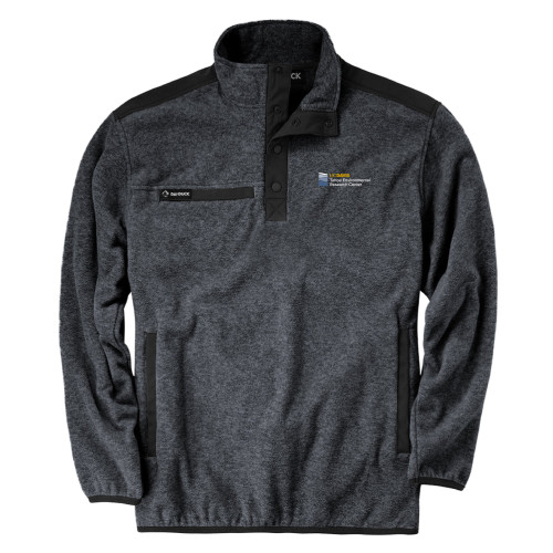  DRI DUCK Charcoal Ranger Mens Fleece Pullover - UD Davis TERC Horizontal