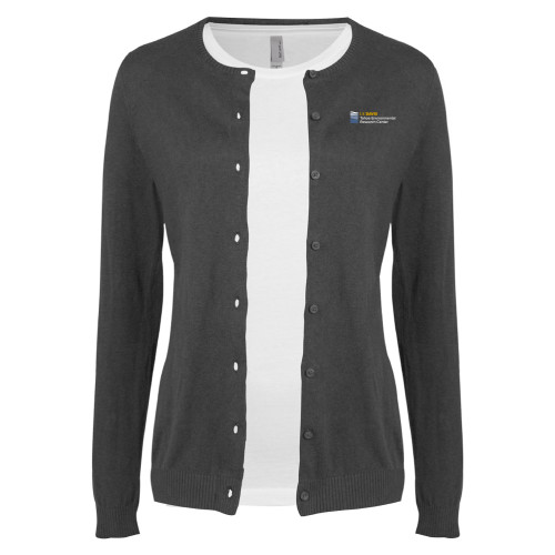  Womens Charcoal Cardigan Sweater - UD Davis TERC Horizontal
