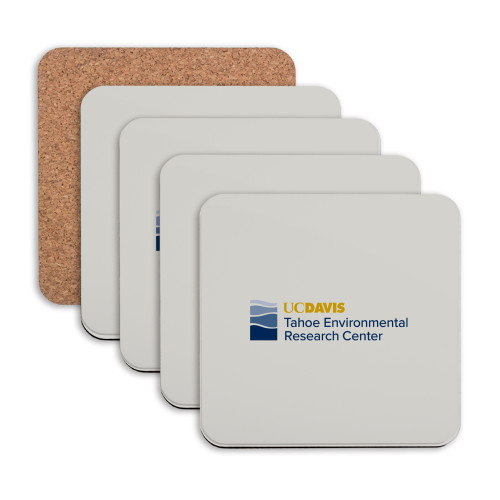  Hardboard Coaster w/Cork Backing 4/set - UD Davis TERC Horizontal