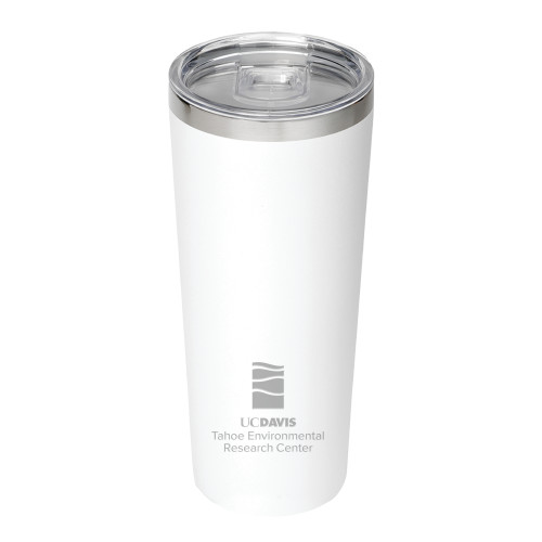  Thor Vacuum Insulated White Tumbler 22oz - UD Davis TERC VerticalEngraved