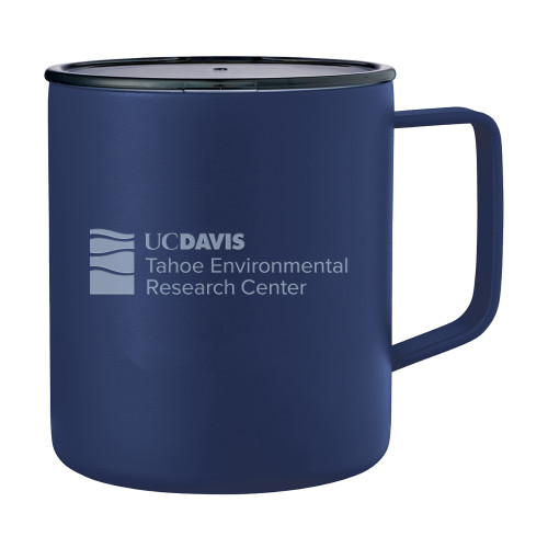  Rover Camp Vacuum Insulated Navy Mug 14oz - UD Davis TERC HorizontalEngraved