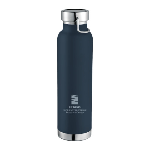  Thor Copper Vacuum Insulated Navy Bottle 22oz - UD Davis TERC VerticalEngraved