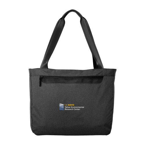  Executive Graphite Heather Laptop Tote - UD Davis TERC Horizontal