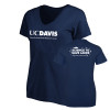 Thumbnail image for  Womens Plus Navy V Neck T Shirt