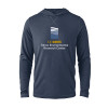 Thumbnail image for  Navy Heather Long Sleeve Hooded Tee
