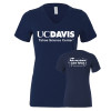 Thumbnail image for  Bella + Canvas Womens Navy V Neck Cotton T Shirt