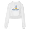 Thumbnail image for  Bella + Canvas Womens White Cropped Fleece Hood