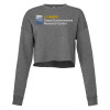 Thumbnail image for  Bella + Canvas Womens Deep Heather Cropped Fleece Crew
