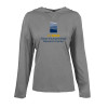 Thumbnail image for  Womens Grey Heather Long Sleeve Hooded Tee