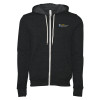 Thumbnail image for  Bella + Canvas Dark Grey Heather Full Zip Hood