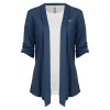 Thumbnail image for  Womens Navy Drape Front Cardigan Sweater 