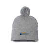 Thumbnail image for  Sportsman Heather Grey Pom Pom Cuffed Beanie
