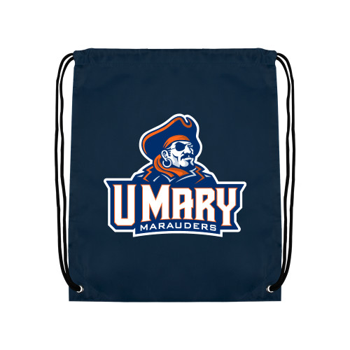  Navy Drawstring Backpack - Primary Athletics Mark